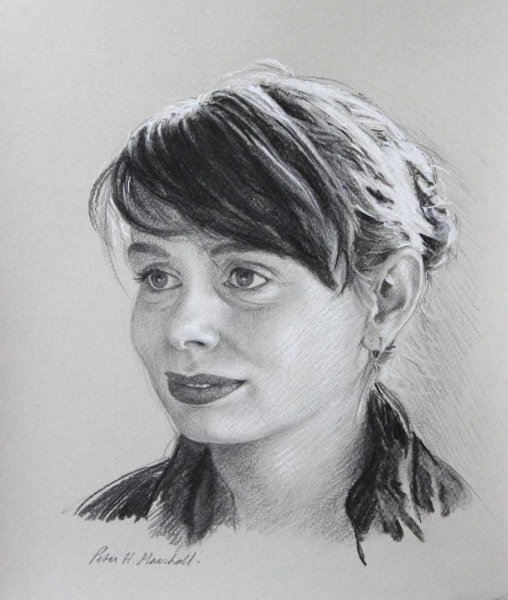 A Portrait Study - Meaghan - Willow charcoal and conte on toned paper 29x24cm 2015