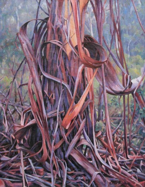 With a Heart of Bark - oil on linen canvas on board 58x46cm 2011