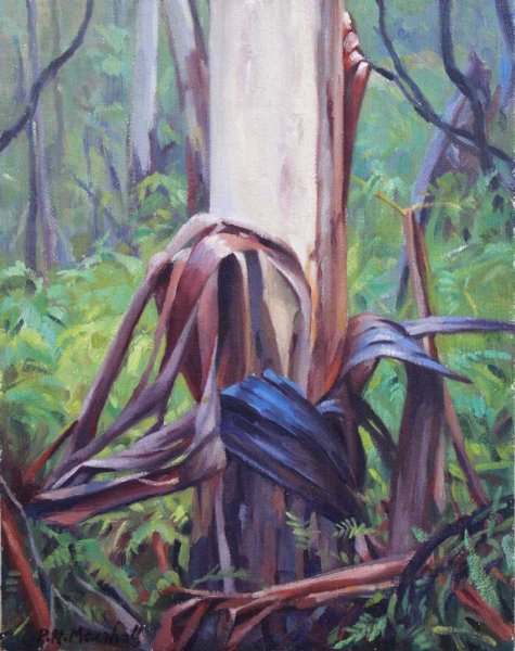Mountain Ash Sapling - oil on canvas 25.5x20.5cm 2015
