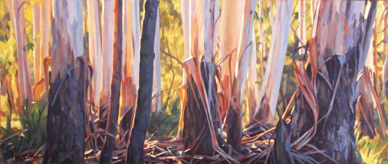 Sunlight - oil on canvas 21.5x50cm 2015