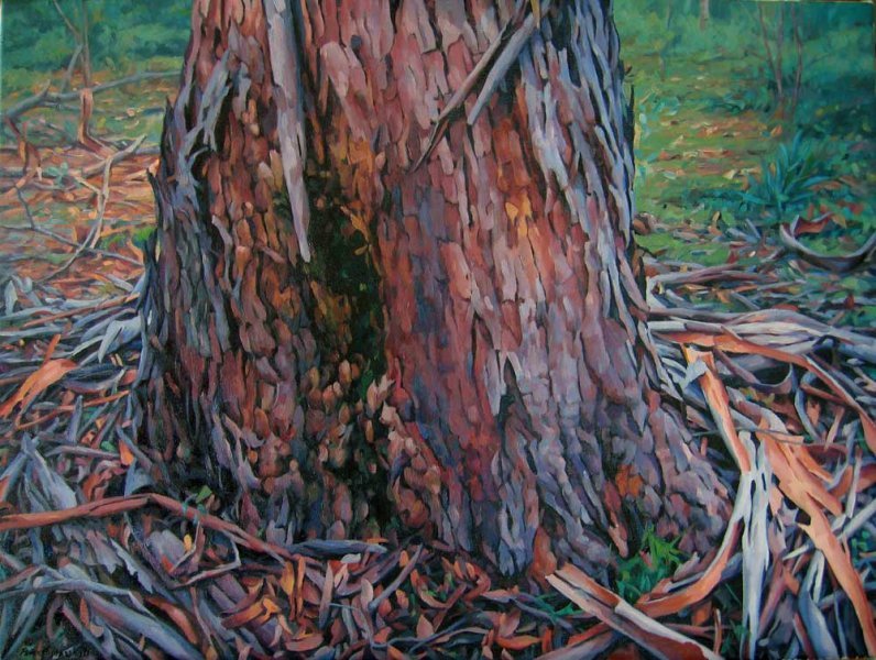 Where a Tree meets the Earth - oil on linen 61x81.5 cm 2011