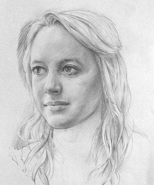 Portrait study 'Tessa' 2014 Pencil on paper 27x18cm
