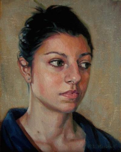 A portrait study of Laura -  oil on canvas 2011